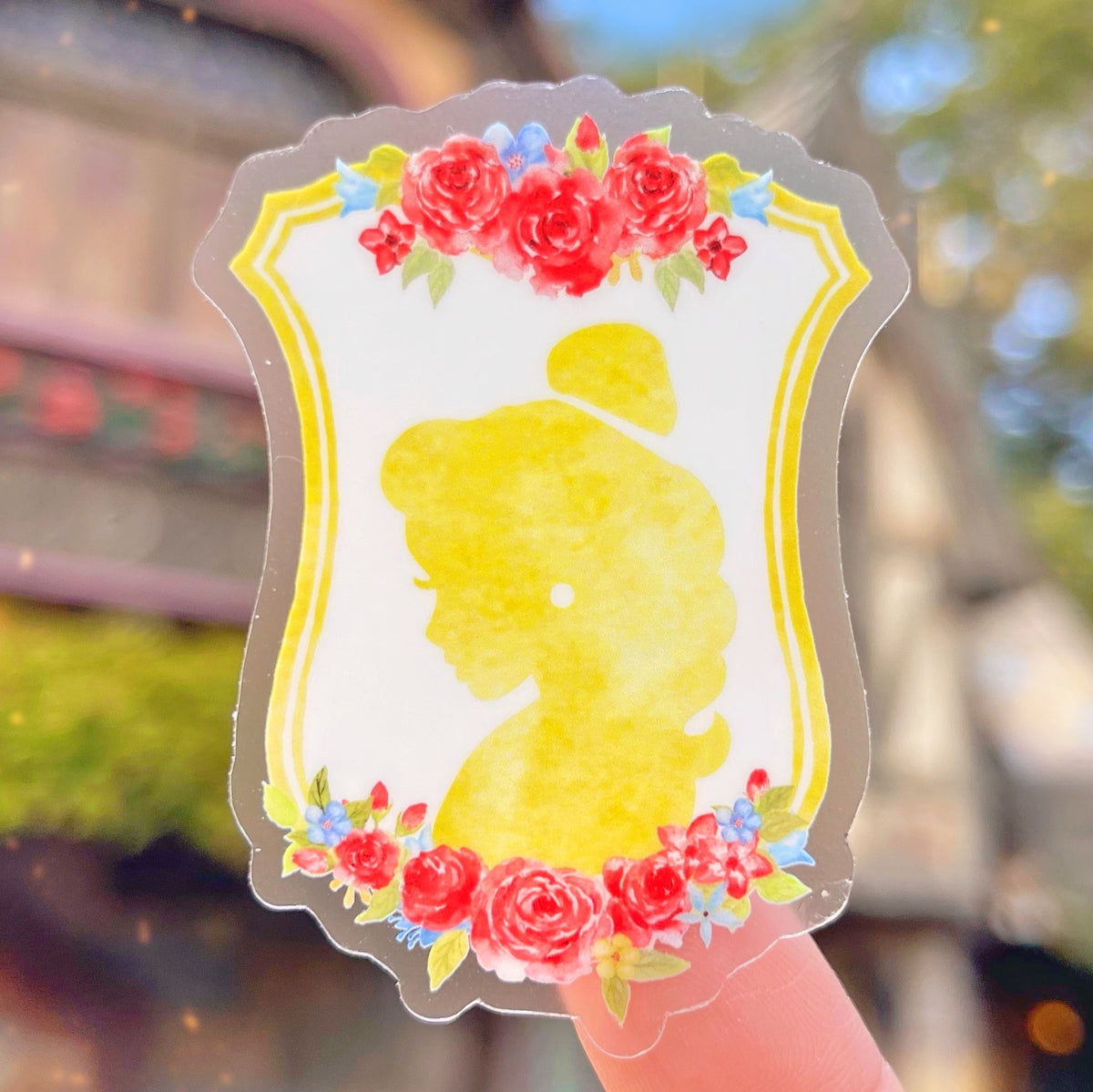 Rapunzel Floral Crest Transparent Sticker – Wish Upon Magic