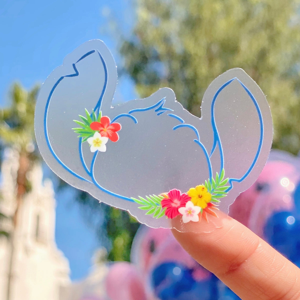 Stitch Lemonade Transparent Disney Laptop Stickers/ Tropical Lilo