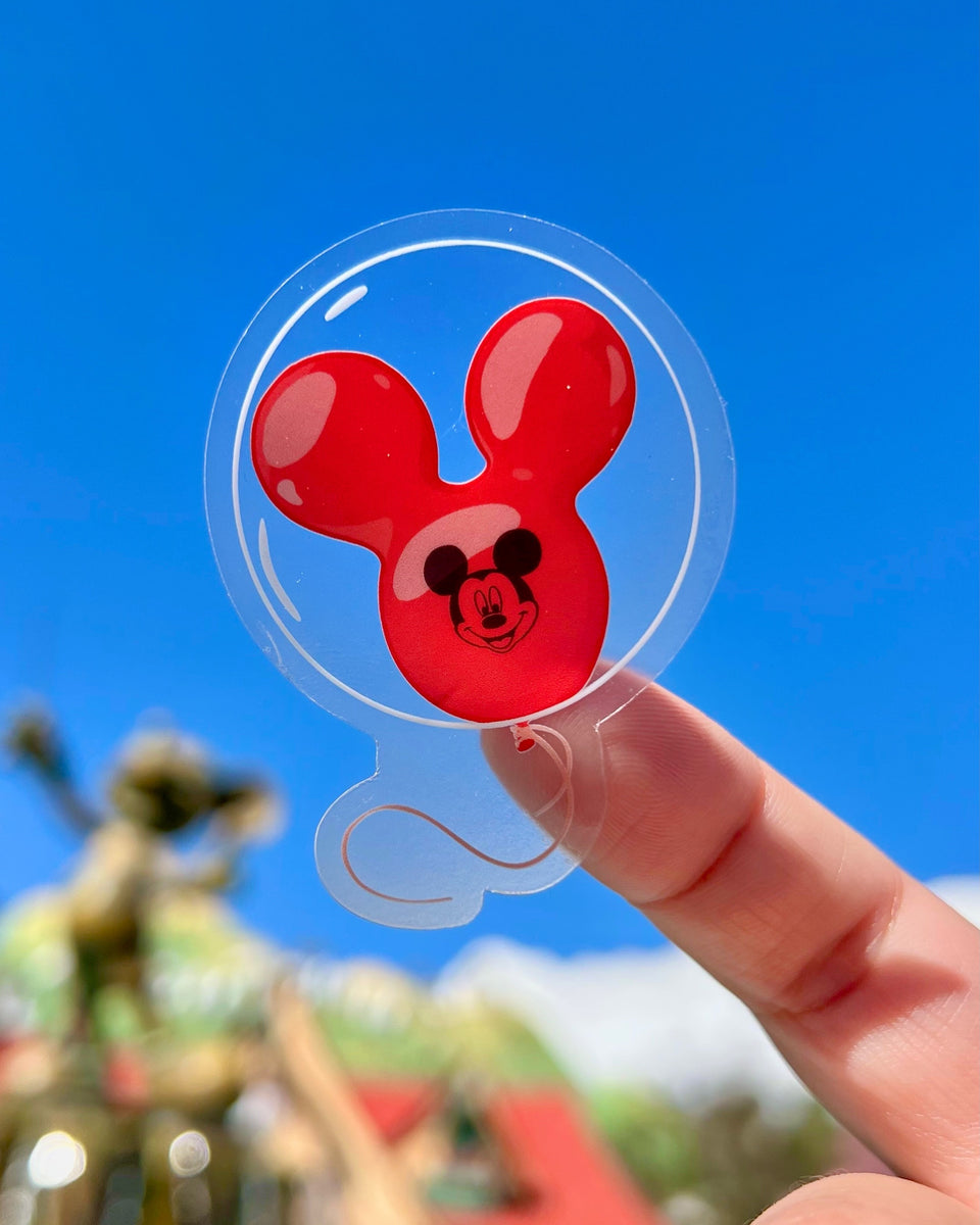 Monsters Inc Mickey Balloons Transparent Sticker – Wish Upon Magic