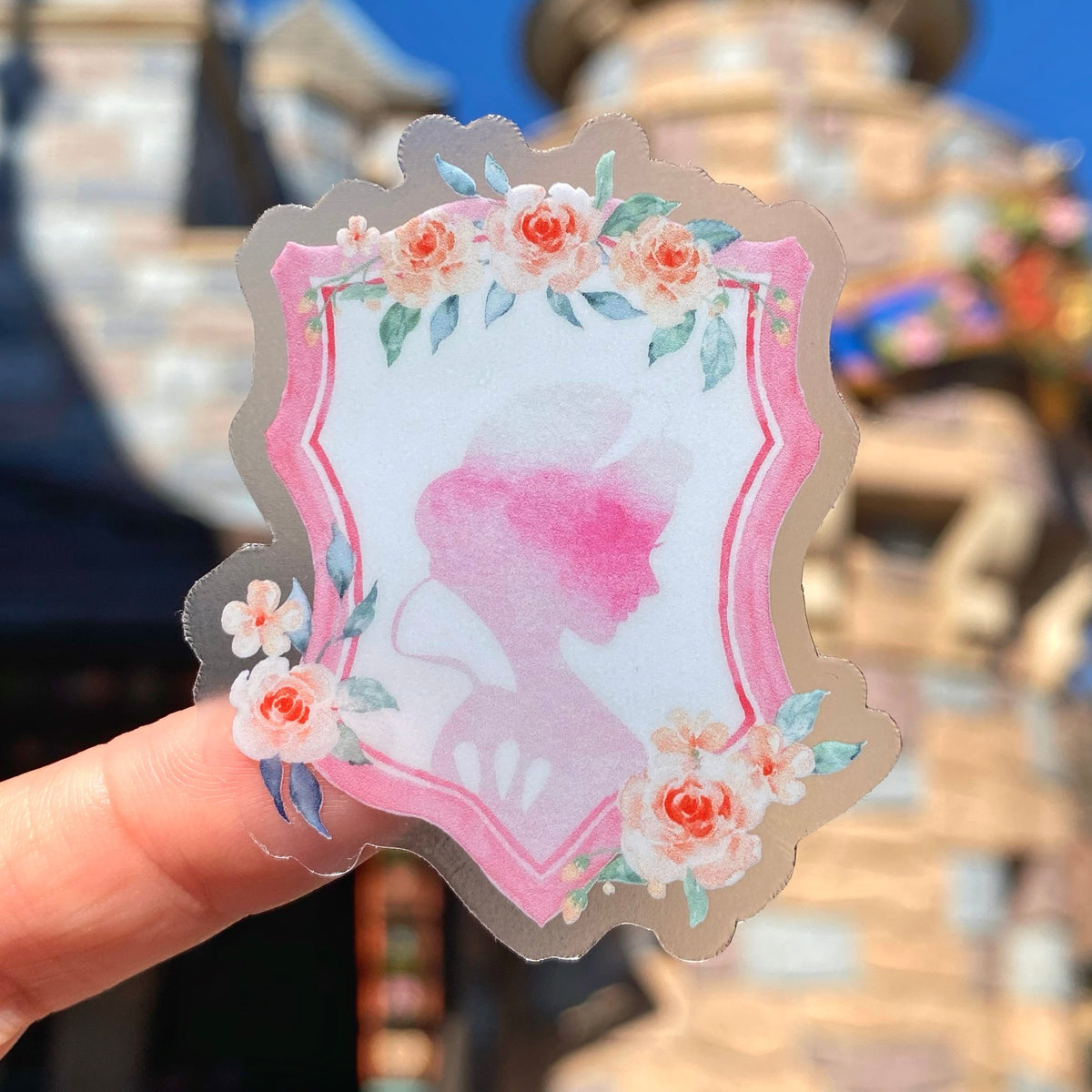 Rapunzel Floral Crest Transparent Sticker – Wish Upon Magic