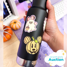 Load image into Gallery viewer, Glow In The Dark Halloween Pre-Decorated Bottle Charity Auction
