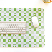 Load image into Gallery viewer, Matcha Checkered Mouse Desk Mat
