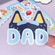 Load image into Gallery viewer, Dad Bandit Style Transparent Sticker
