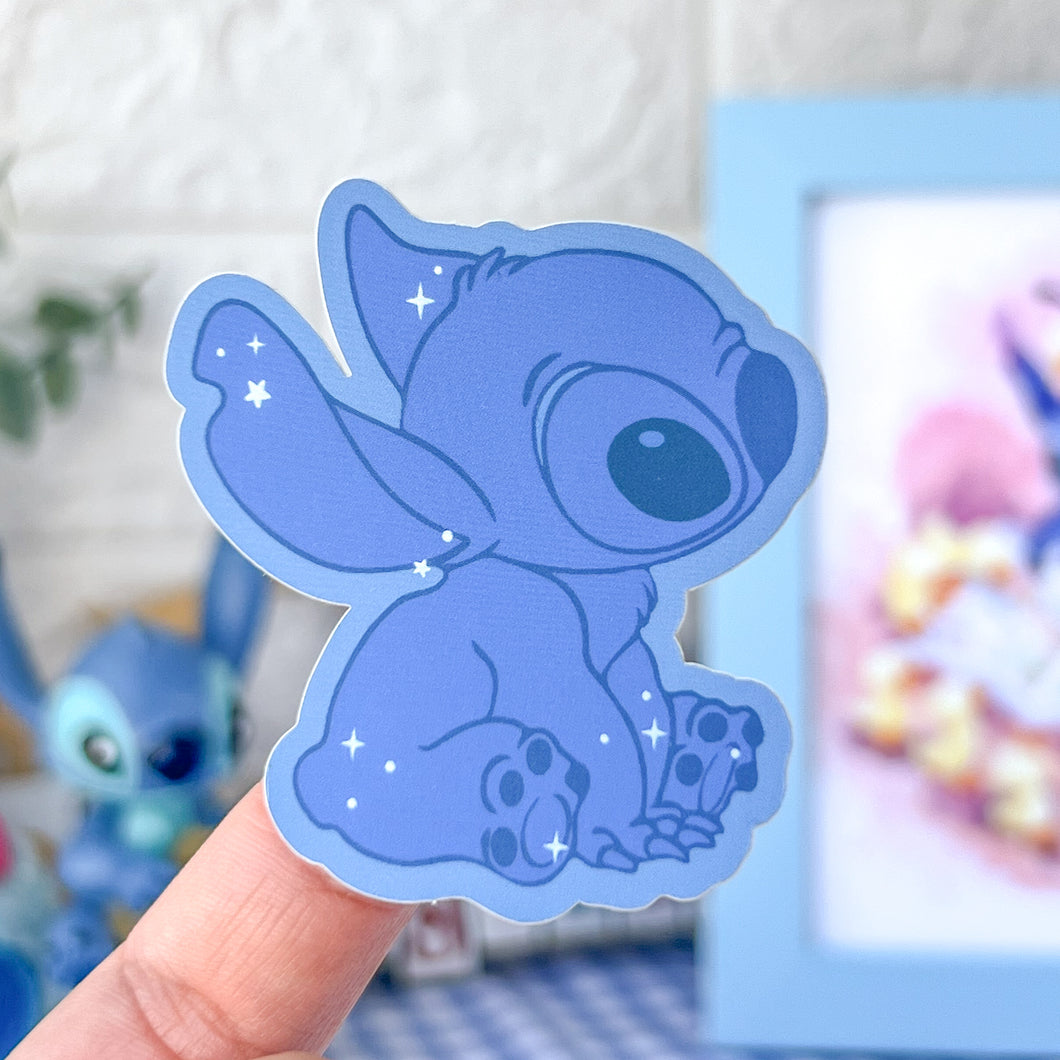 Stitch Matte Holographic Sticker