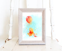 Load image into Gallery viewer, Winnie The Pooh Watercolor Print
