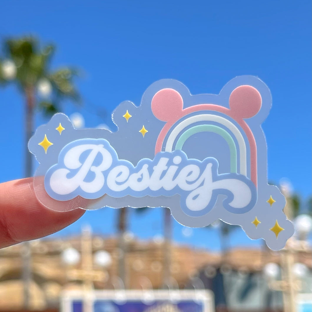 Besties (Blue Version) Transparent Sticker