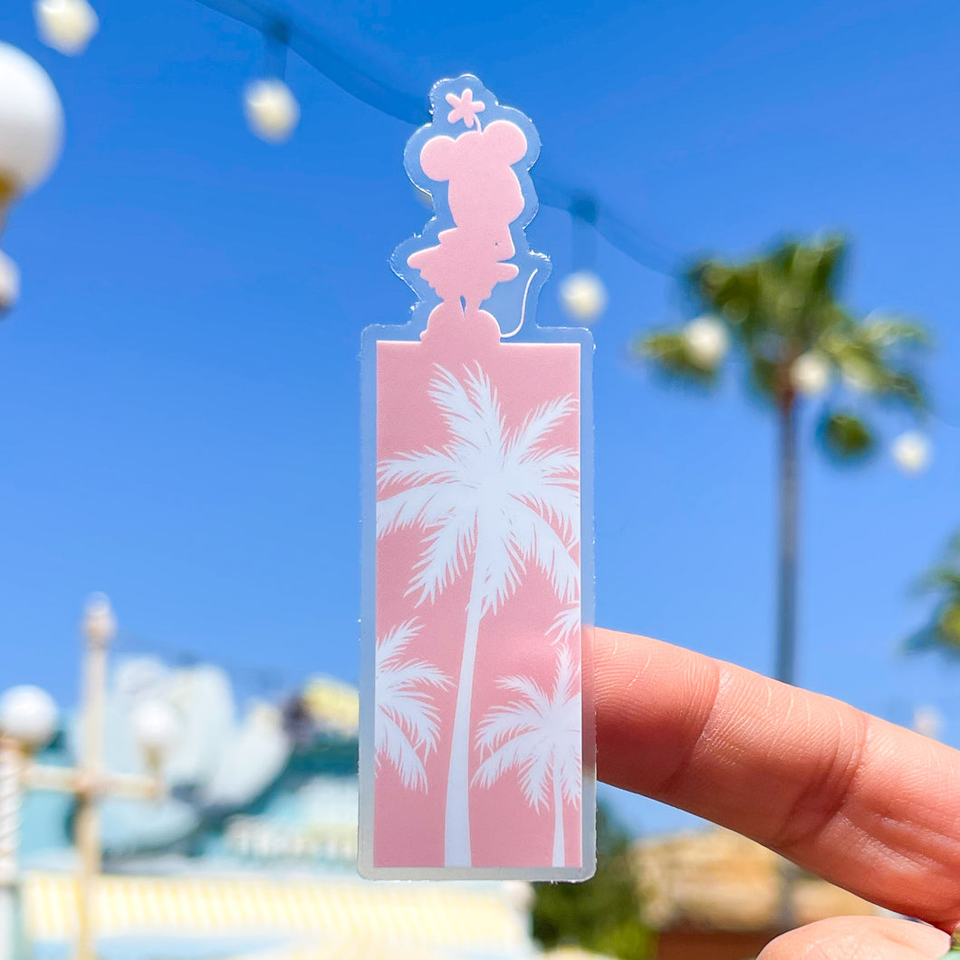 Minnie Summer Palms Transparent Sticker