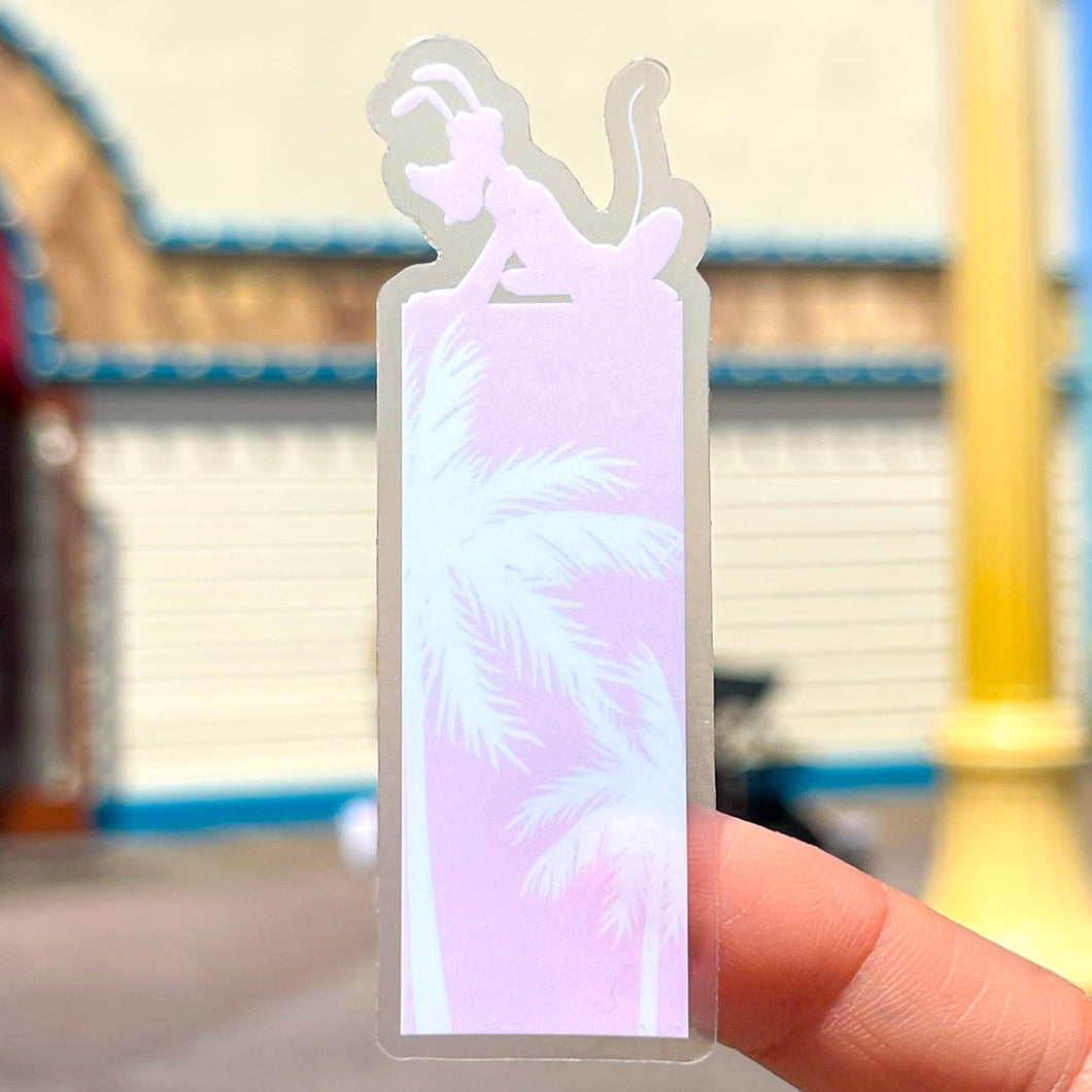 Pluto Summer Palms Transparent Sticker