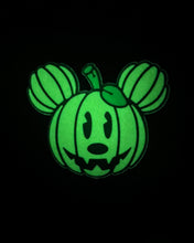 Load image into Gallery viewer, Mickey Pumpkin Glow In The Dark Sticker
