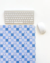 Load image into Gallery viewer, Blueberry Checkered Mouse Desk Mat
