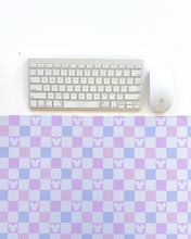 Load image into Gallery viewer, Cotton Candy Checkered Mouse Desk Mat
