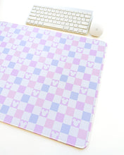 Load image into Gallery viewer, Cotton Candy Checkered Mouse Desk Mat
