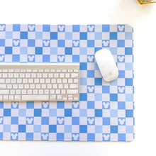 Load image into Gallery viewer, Blueberry Checkered Mouse Desk Mat
