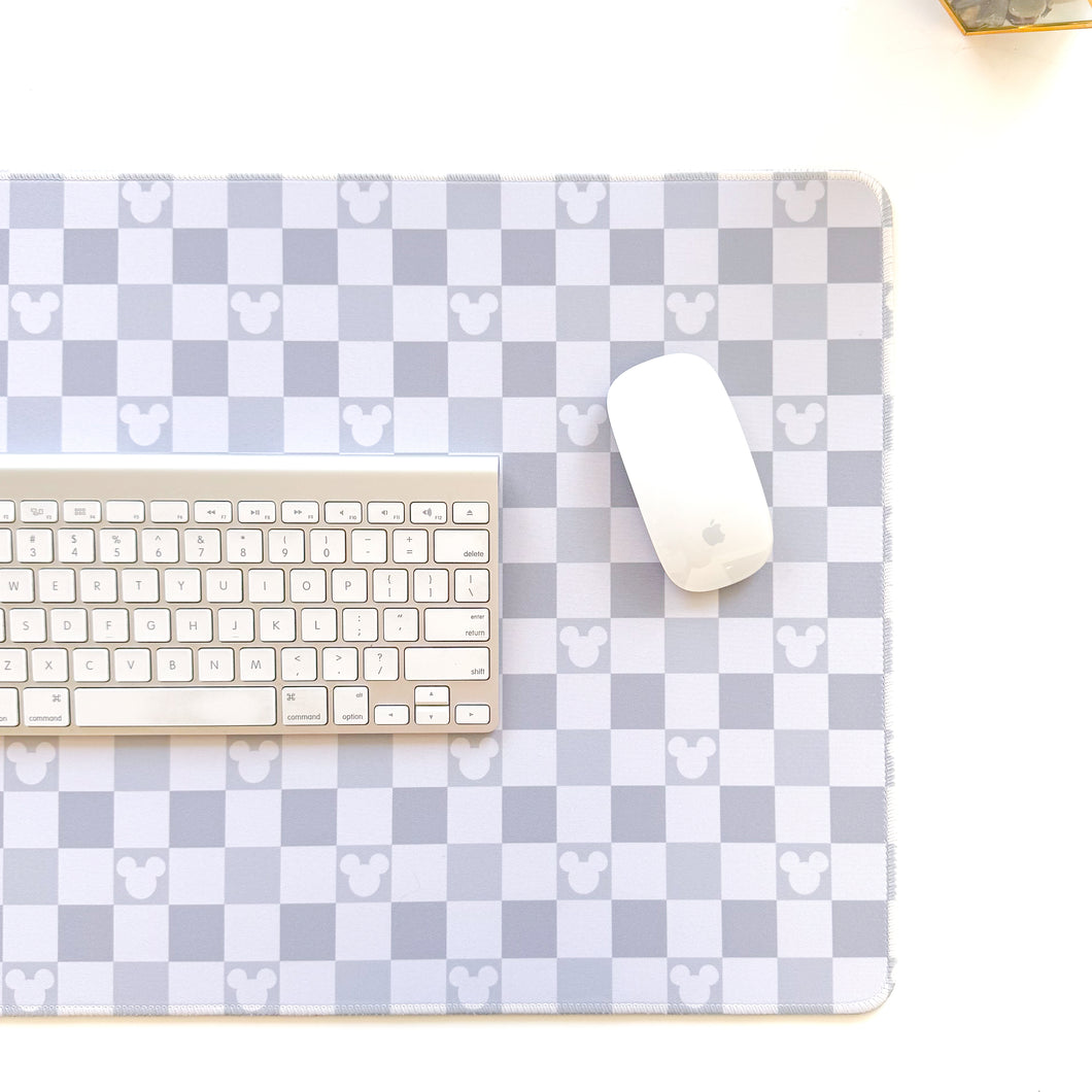 Salt & Pepper Checkered Mouse Desk Mat