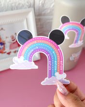 Load image into Gallery viewer, Hidden Mickey Rainbow Inhale Exhale Sensory Sticker
