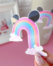 Load image into Gallery viewer, Hidden Mickey Rainbow Inhale Exhale Sensory Sticker
