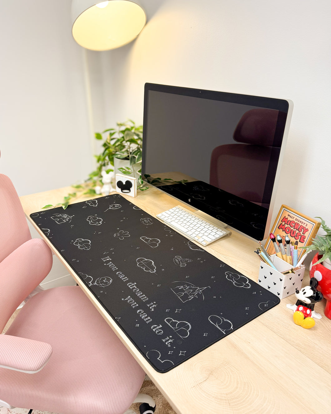 Classic BLACK Sketch Desk Mat