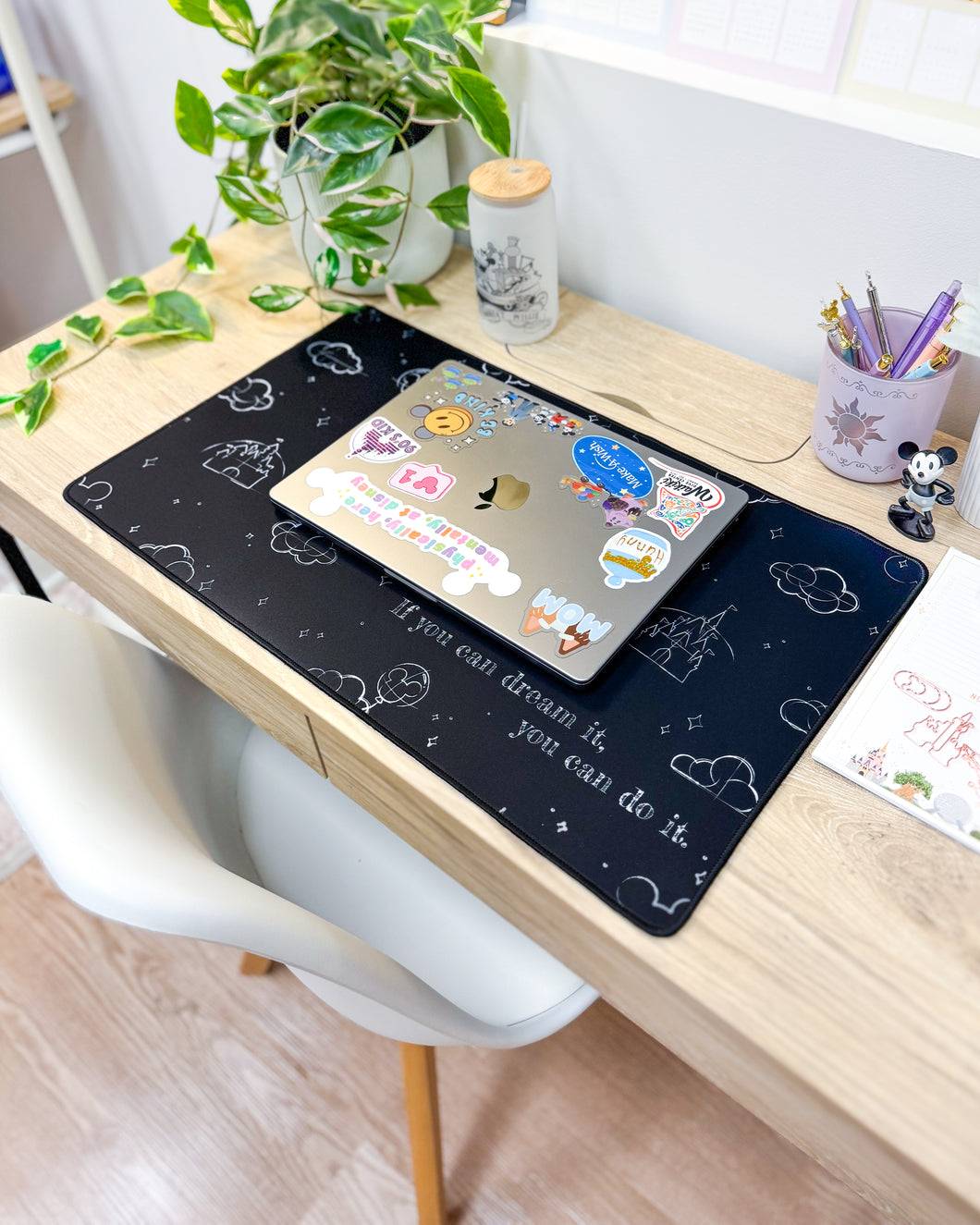 Classic BLACK Sketch Desk Mat