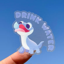 Load image into Gallery viewer, Drink Water with Bruni Transparent Sticker
