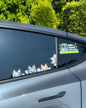 Load image into Gallery viewer, Socks Heeler Peeker Car Decal
