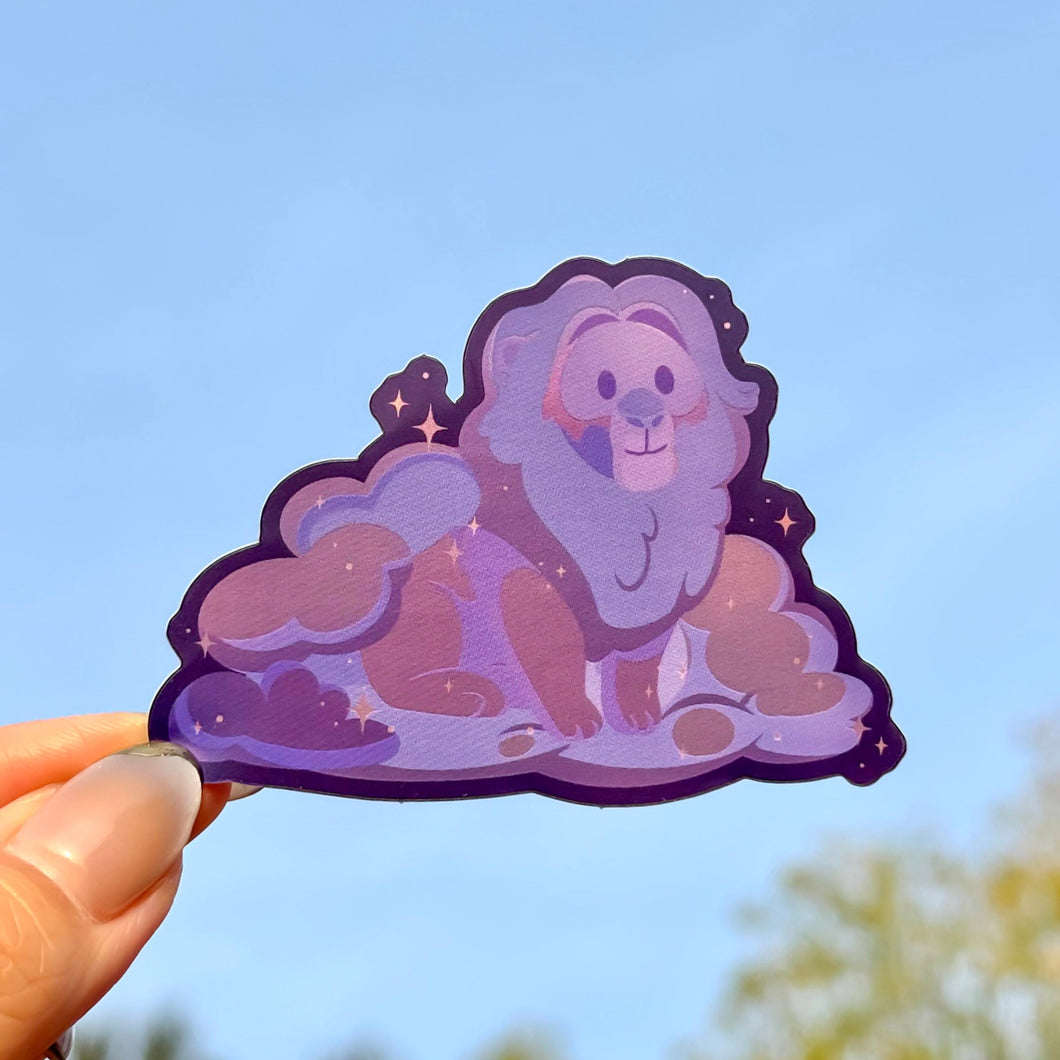 Mufasa Clouds Matte Holographic Sticker