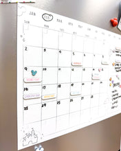 Load image into Gallery viewer, Magnetic Monthly Dry Erase Calendar Set
