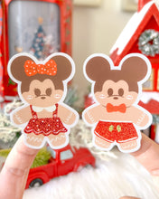 Load image into Gallery viewer, Minnie Gingerbread Glitter Sticker
