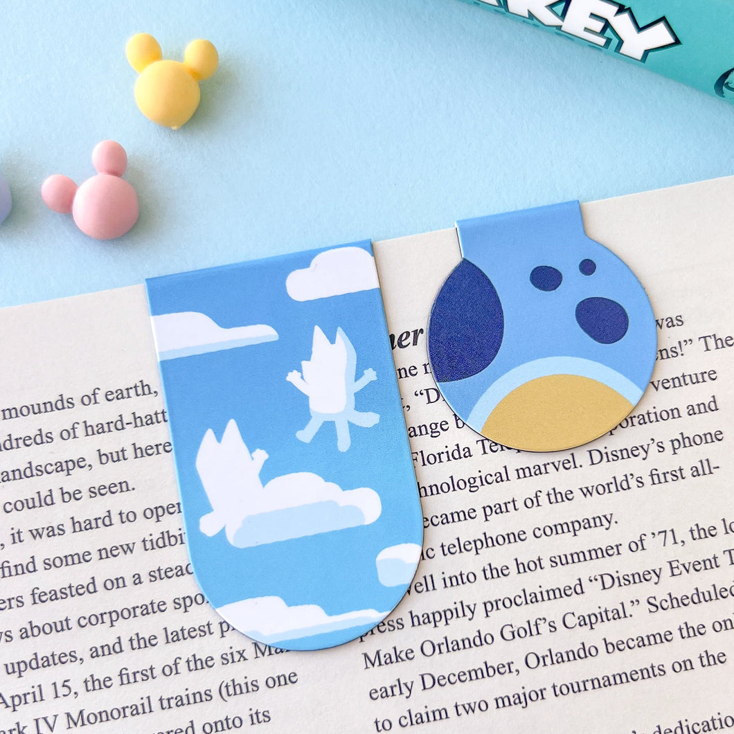 Silly Blue Puppies Bookmark Set