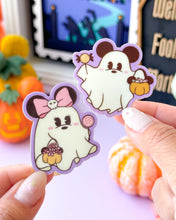 Load image into Gallery viewer, Minnie Ghostie Glow In The Dark Sticker
