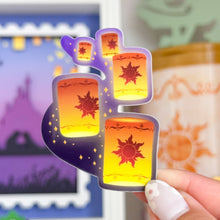 Load image into Gallery viewer, Floating Lanterns Glow in the Dark Transparent Stickers
