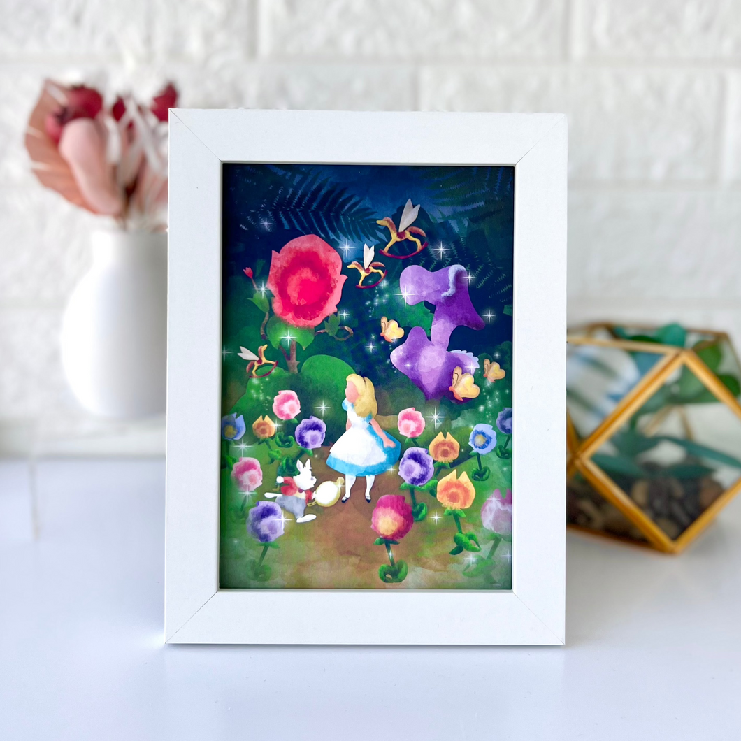 Alice in Wonderland Watercolor Print