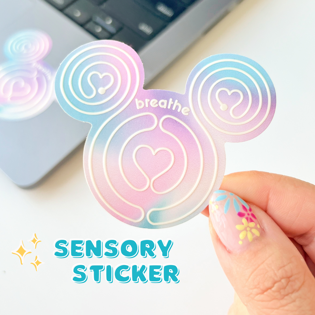 With Love Mickey Sensory Sticker