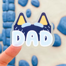 Load image into Gallery viewer, Dad Bandit Style Transparent Sticker
