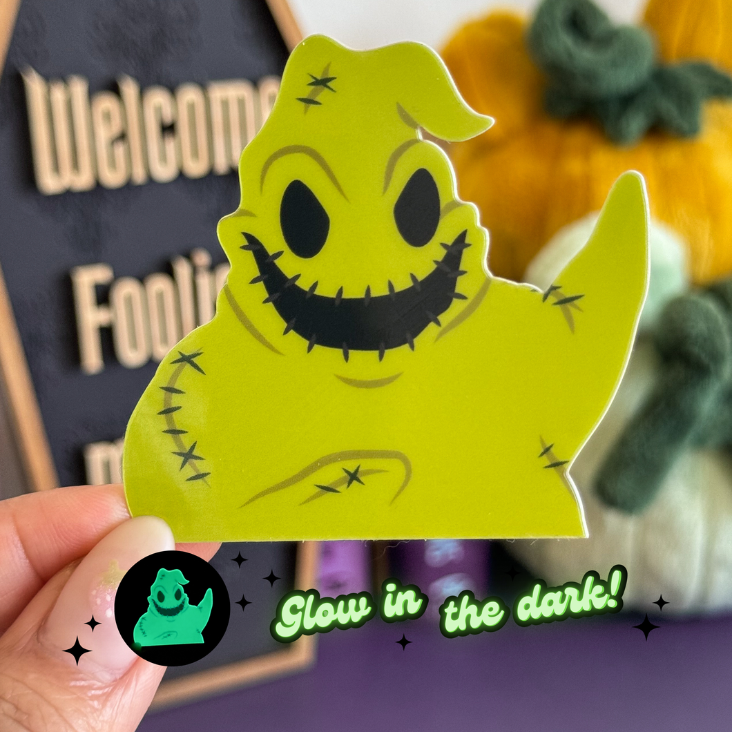 Oogie Boogie Glow In The Dark Sticker