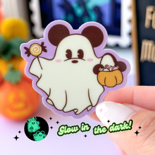 Load image into Gallery viewer, Mickey Ghostie Glow In The Dark Sticker
