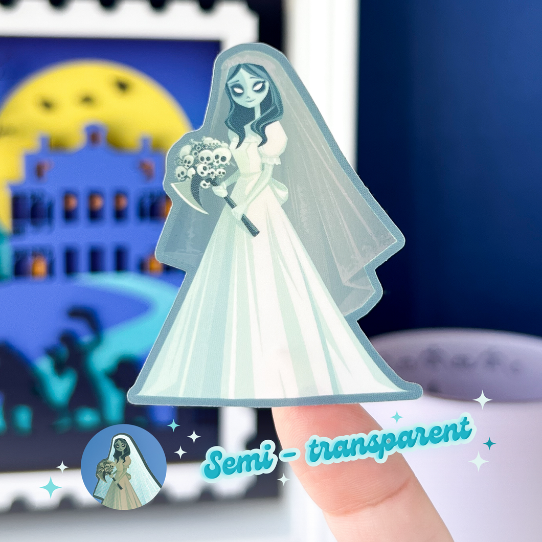 Constance Hatchaway Bride Semi-transparent Sticker