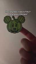 Load and play video in Gallery viewer, Mickey Pumpkin Glow In The Dark Sticker
