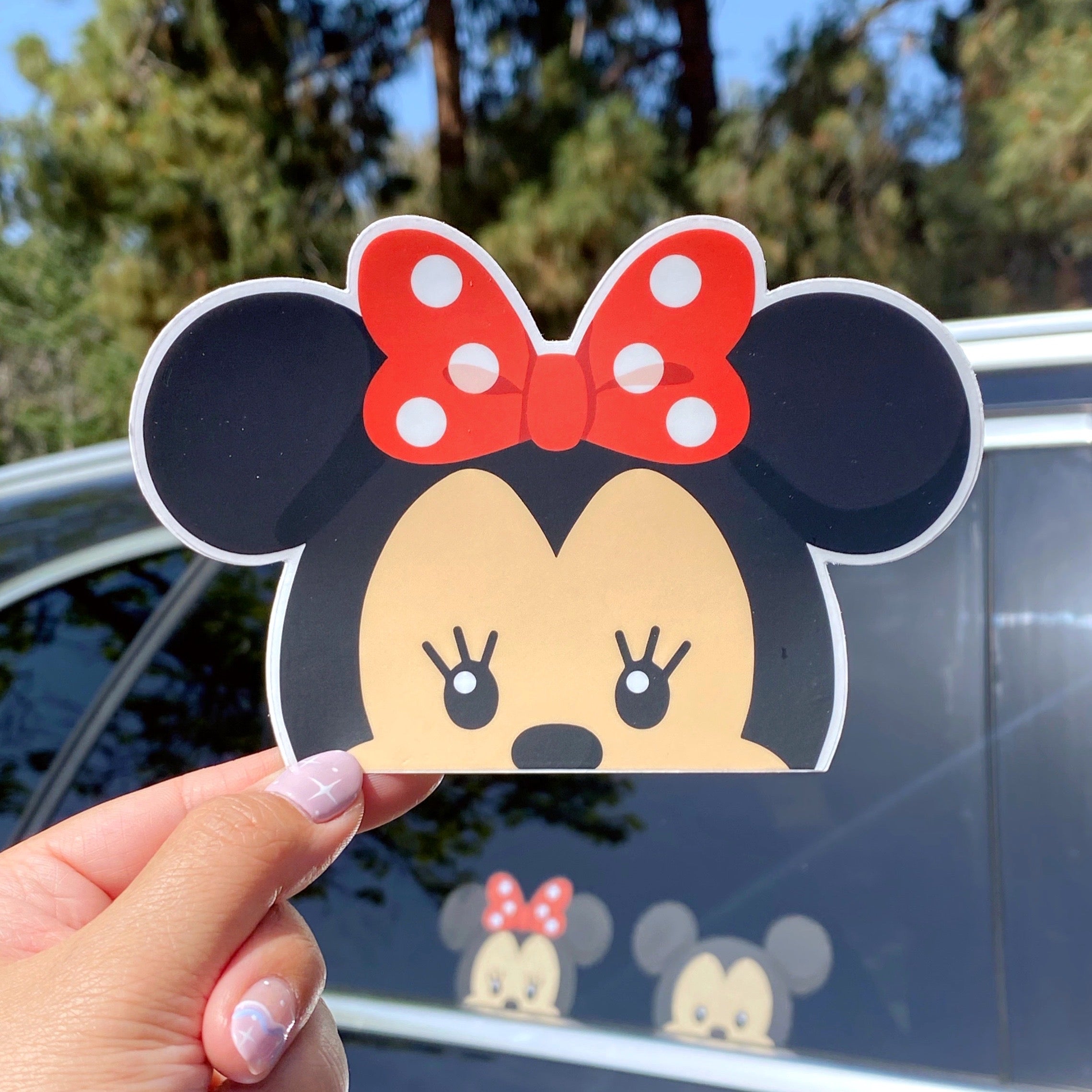 Minnie Peeker Car Decal – Wish Upon Magic