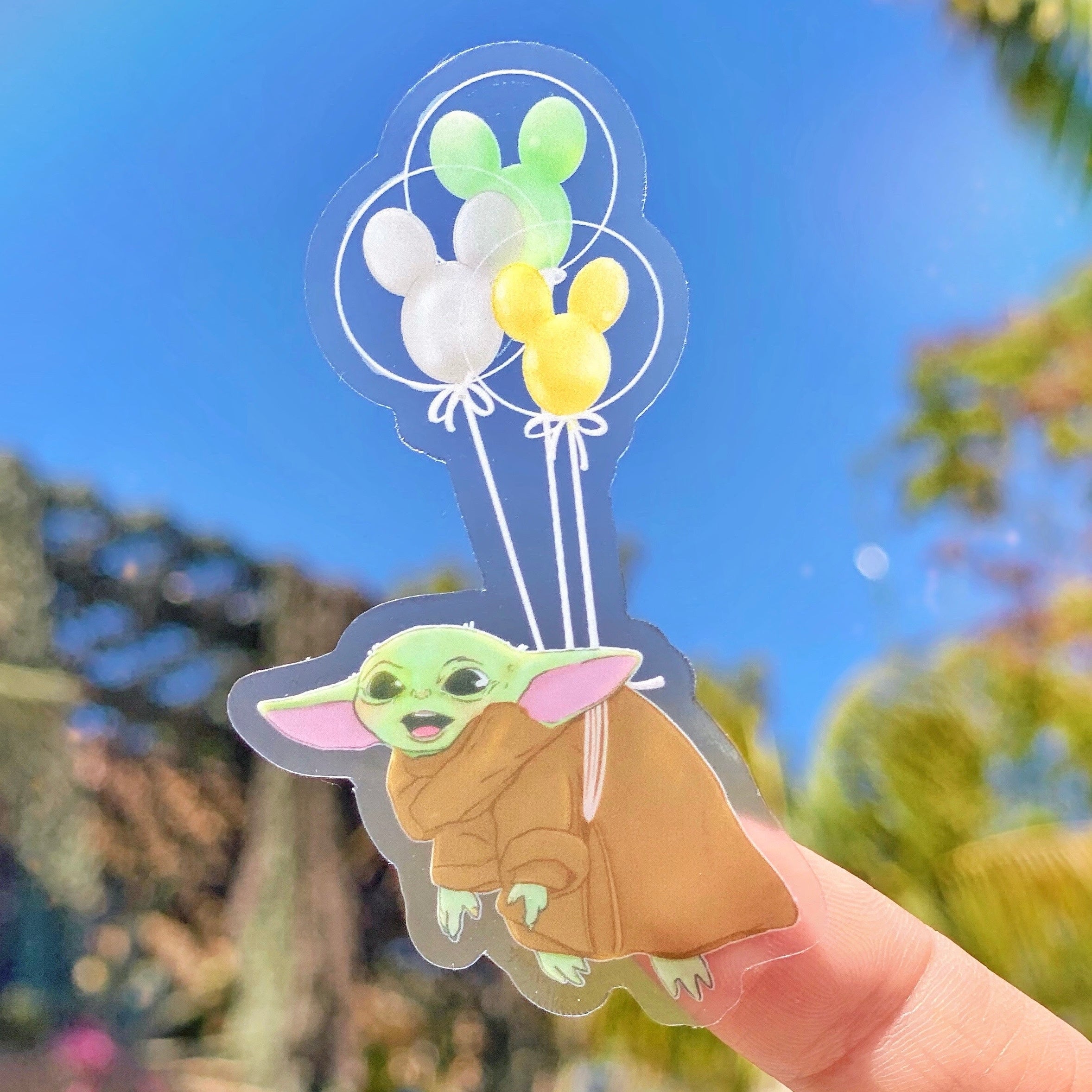Monsters Inc Mickey Balloons Transparent Sticker – Wish Upon Magic