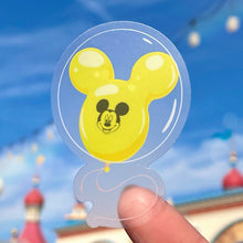 Load image into Gallery viewer, Red Mickey Balloon Transparent Disney Sticker
