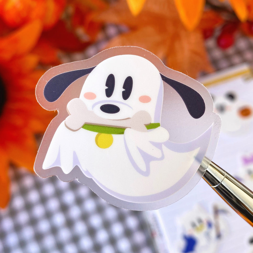 Mickey and Friends Transparent Halloween Ghosts Stickers