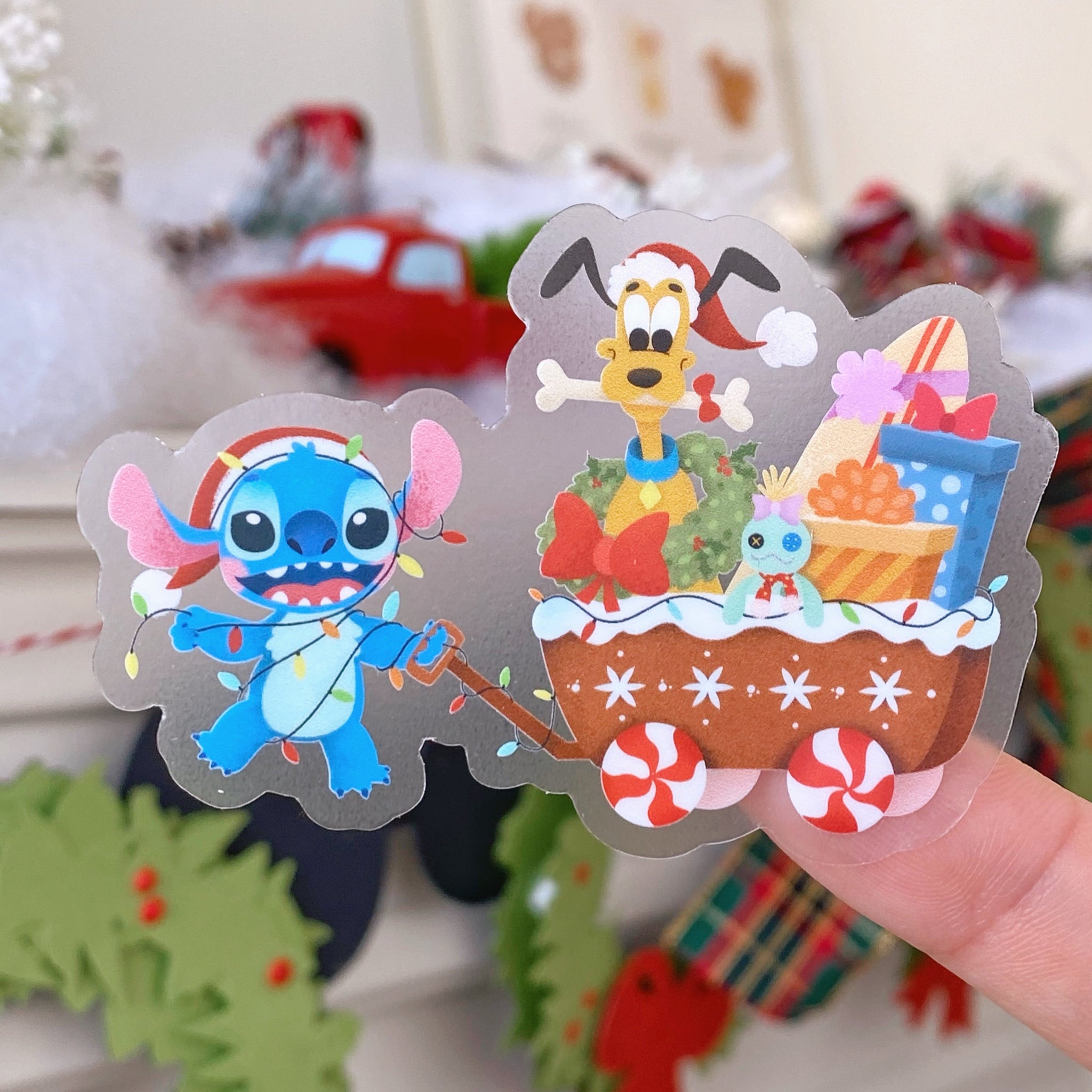 Lilo & Stitch, Santa Claus Stitch Sticker