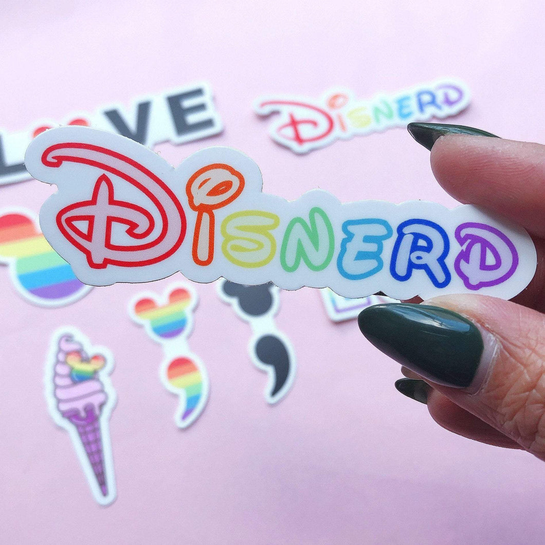 Disnerd Rainbow Sticker