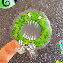 Load image into Gallery viewer, Man-Eating Wreath Nightmare Before Christmas Transparent Sticker
