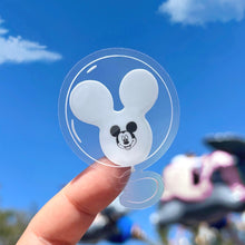 Load image into Gallery viewer, Red Mickey Balloon Transparent Disney Sticker
