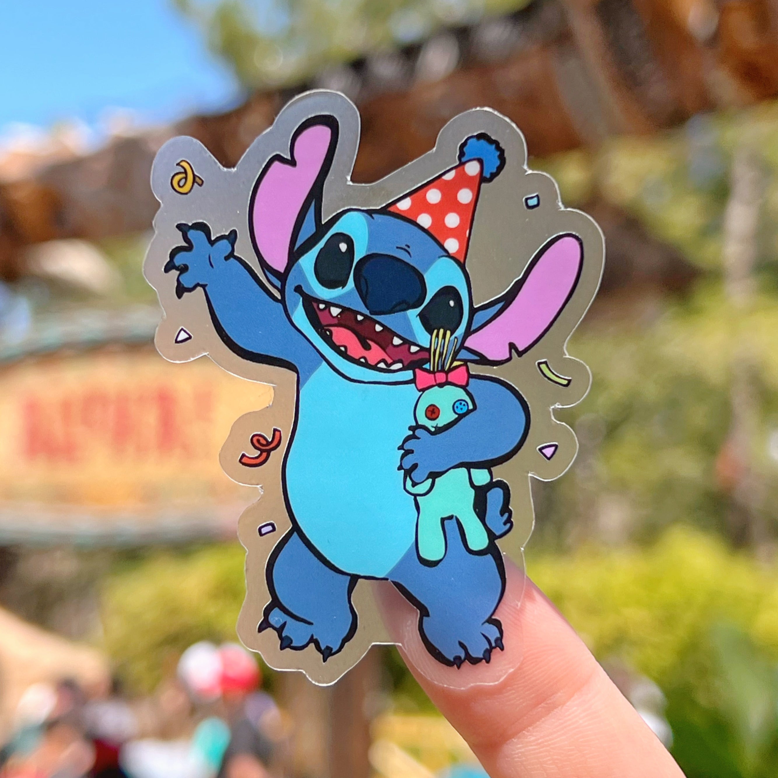 Stitch Lemonade Transparent Sticker – Wish Upon Magic